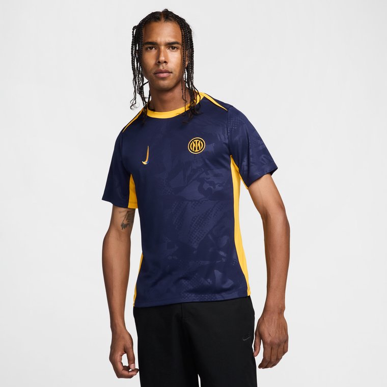 Męska przedmeczowa koszulka piłkarska Nike Dri-FIT Inter Mediolan Academy Pro (wersja trzecia) - Niebieski