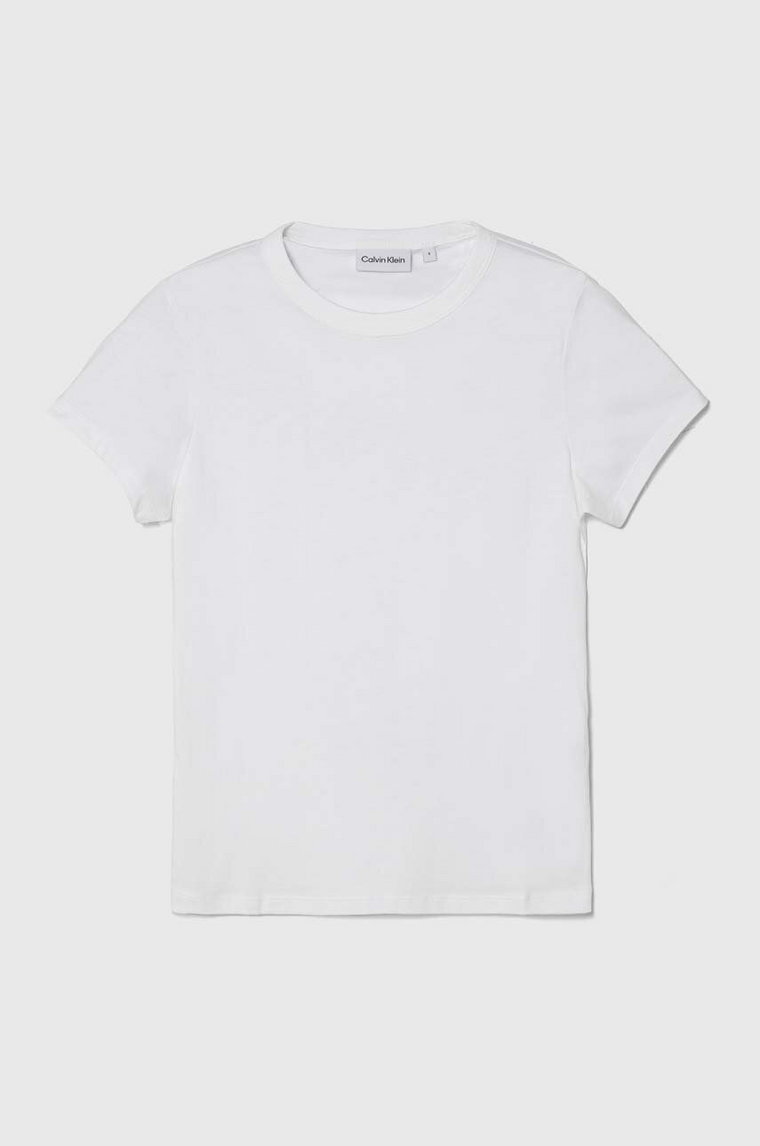 Calvin Klein t-shirt bawełniany damski kolor biały