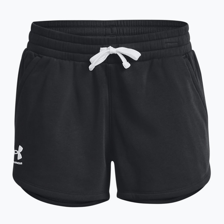 Spodenki treningowe damskie Under Armour Rival Fleece black/white