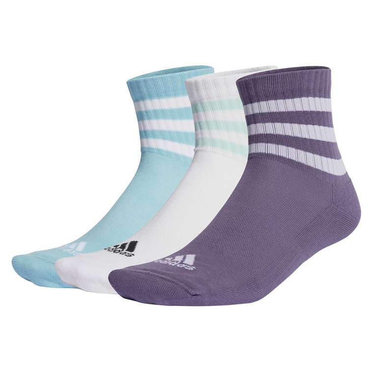 Skarpety adidas 3-Stripes Cushioned Mid-Cut Socks 3P IJ8263