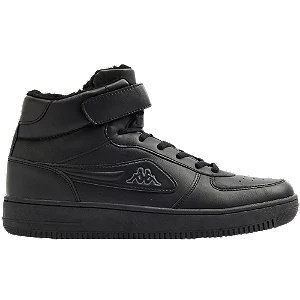 Czarne ocieplane sneakersy męskie kappa za kostkę - Męskie - Kolor: Czarne - Rozmiar: 42