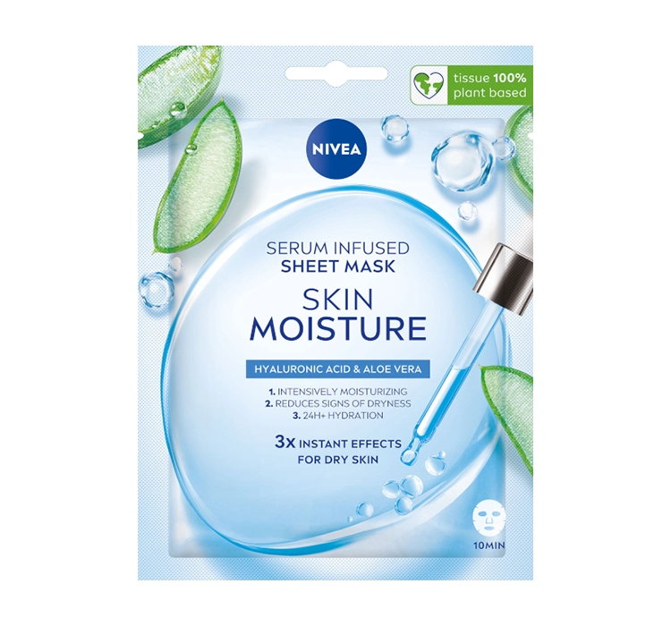 NIVEA SKIN MOISTURE NAWILŻAJĄCA MASKA W PŁACHCIE