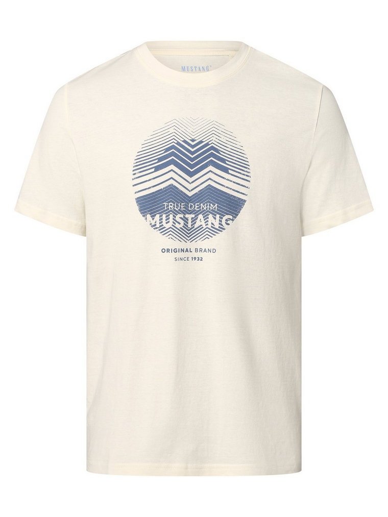 Mustang - T-shirt męski  Style Alex C, biały