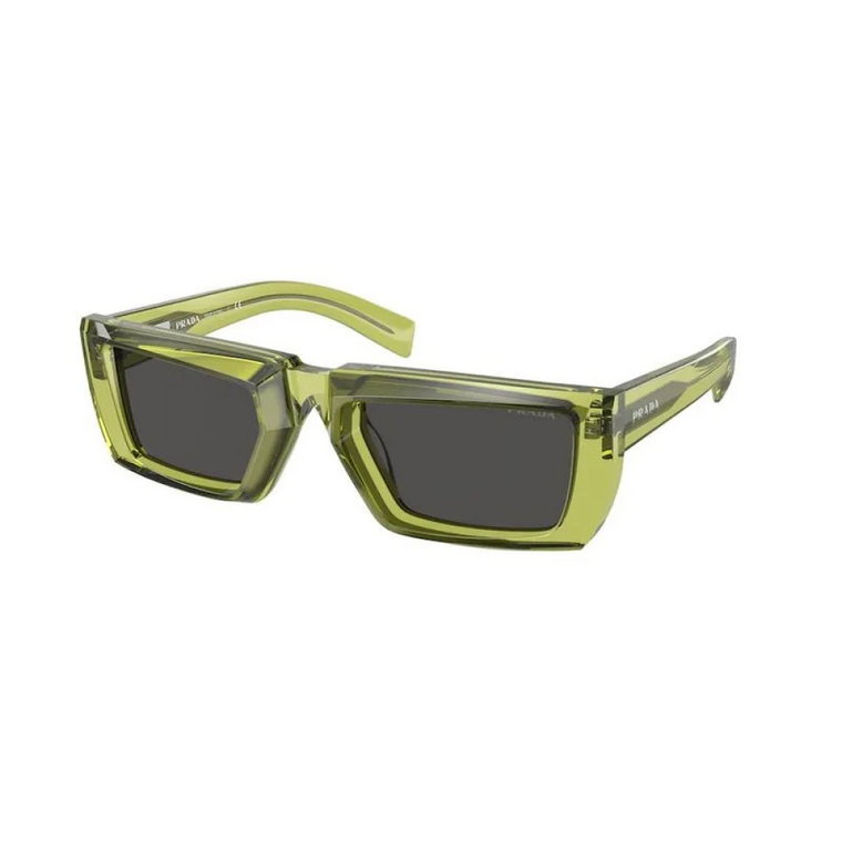 Zielone oprawki okularów przeciwsłonecznych dla kobiet Prada