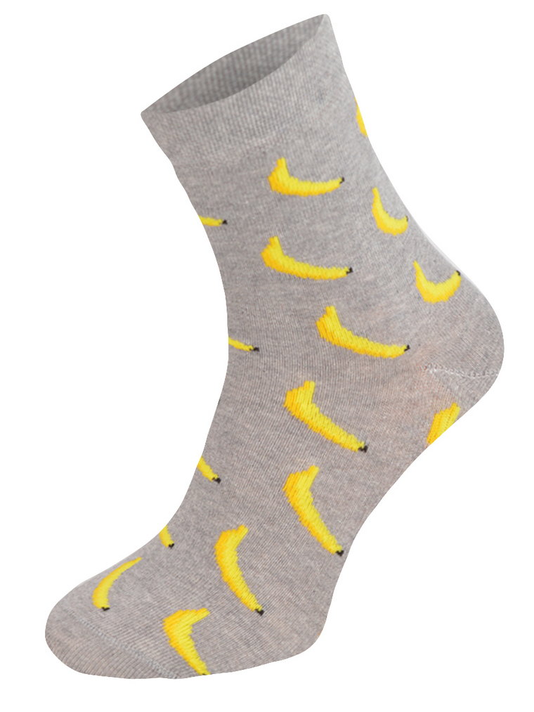 Kolorowe skarpetki Cotton Socks 163, wesołe motywy- Banany