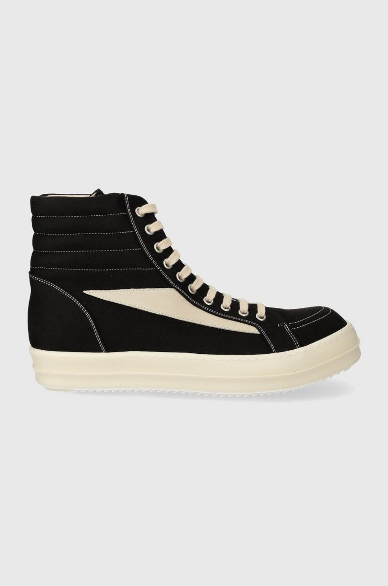 Rick Owens trampki Woven Shoes Vintage High Sneaks męskie kolor czarny DU01D1810.NDKLVS.911