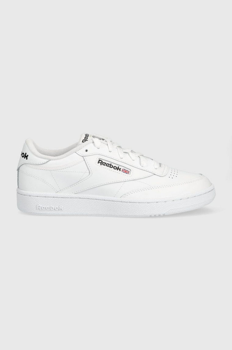 Reebok Classic sneakersy skórzane CLUB C 85 GZ1605 kolor biały GZ1605-FTW/FT/BL