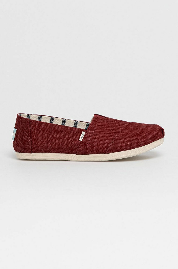 Toms Espadryle kolor bordowy