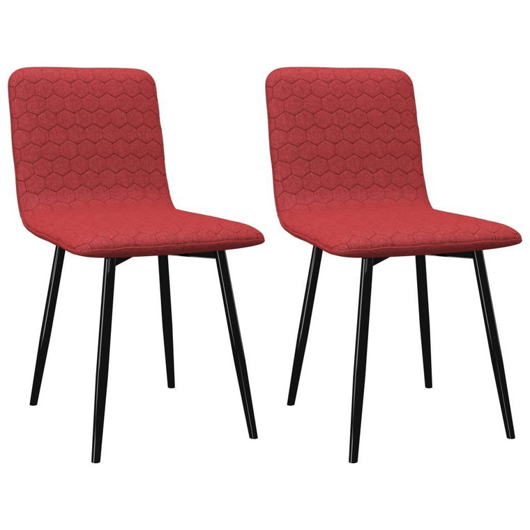 Krzesła jadalniane VIDAXL, czerwone, 2 szt.