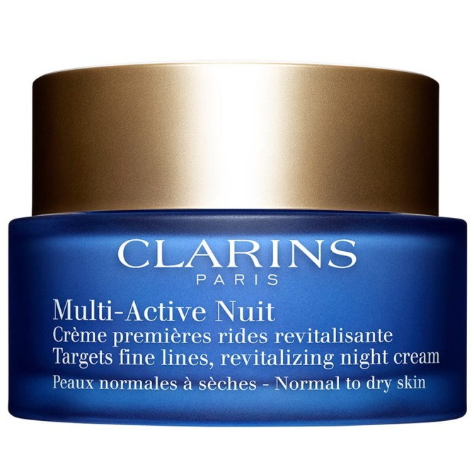 Clarins Multi-Active Night przeciwzmarszczkowy krem na noc do cery normalnej i suchej 50ml