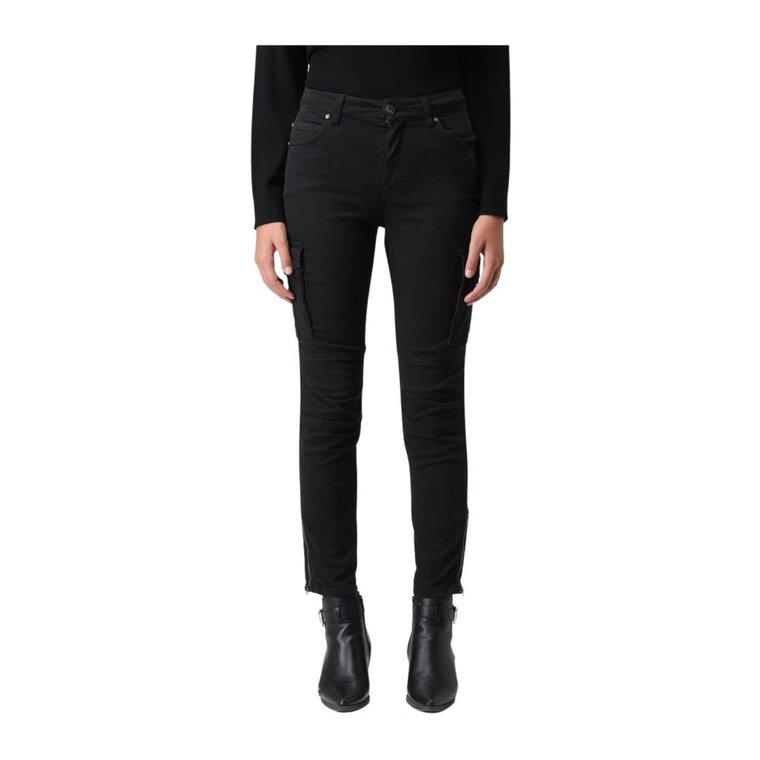 Spodnie Cargo Biker Skinny-Fit Pinko