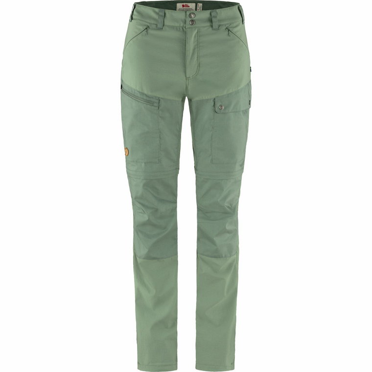 Damskie spodnie trekkingowe Fjallraven Abisko Midsummer Z/O Trousers jade green/patina green - 34