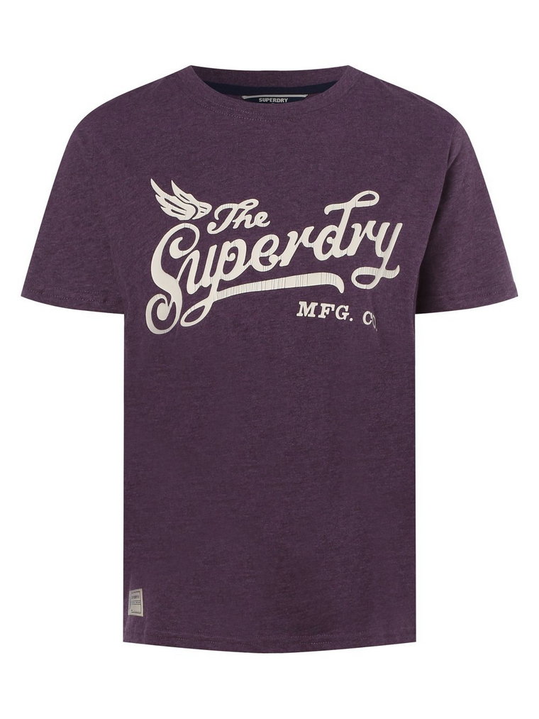 Superdry - T-shirt damski, lila