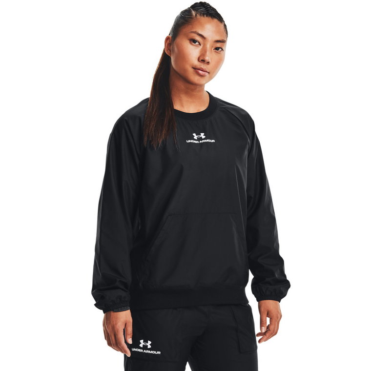 Damska bluza treningowa UNDER ARMOUR UA Rush Woven Crew - czarna