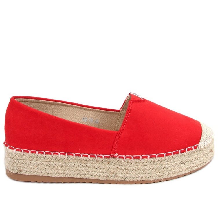 Espadryle damskie Pilar Red czerwone