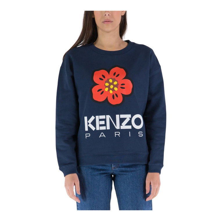 Długi Sweter z Okrągłym Dekoltem Kenzo