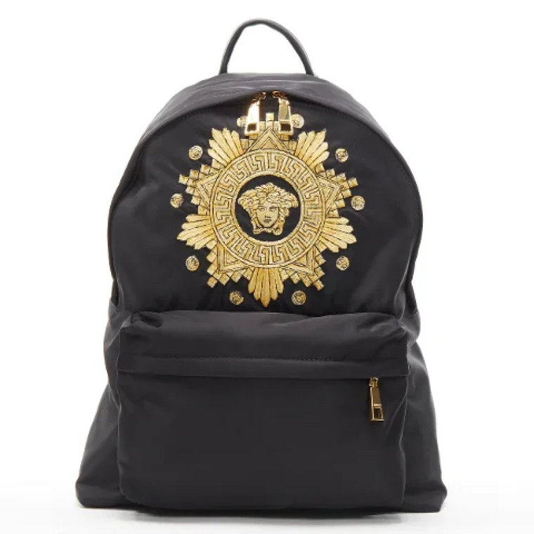 Pre-owned Nylon backpacks Versace Pre-owned