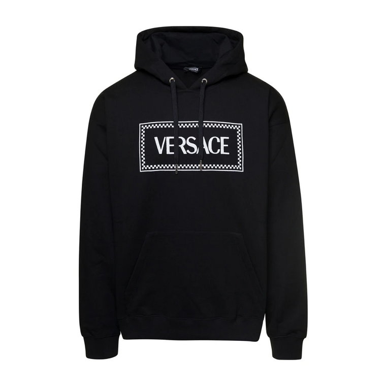 Czarne Swetry Vintage Logo Versace