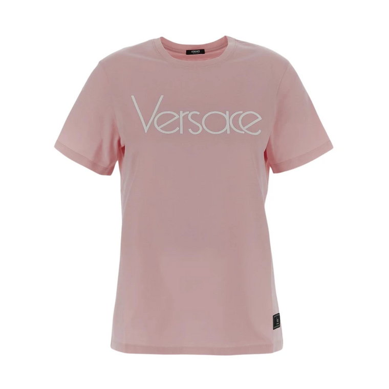 Bawełniana koszulka z krótkim rękawem Versace