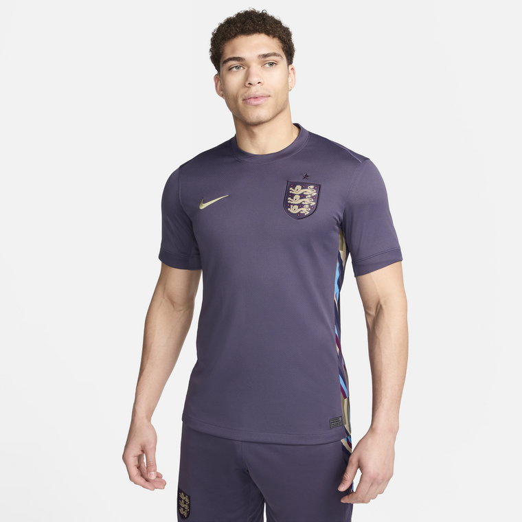 Męska koszulka piłkarska Nike Dri-FIT Anglia (drużyna męska) Stadium 2024/25 (wersja wyjazdowa)  replika - Fiolet