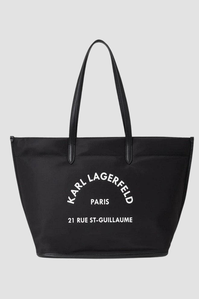 KARL LAGERFELD Czarna shopperka RSG Nylon MD Tote