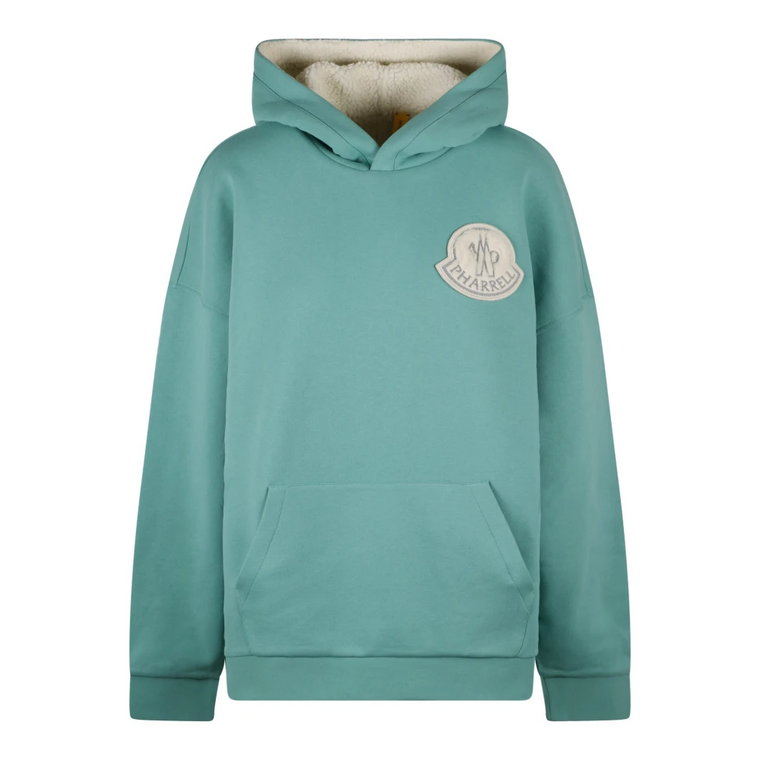 Reversible Hoodie z naszywką z polaru Moncler