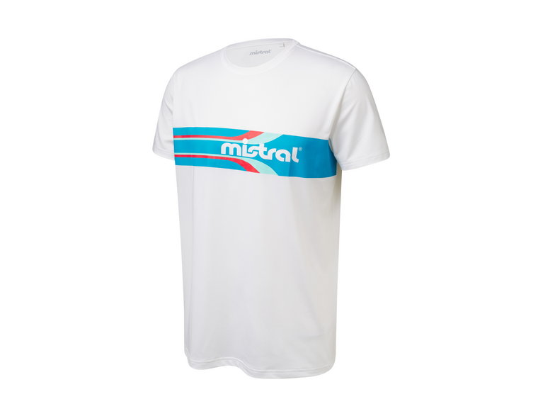 Mistral T-shirt męski z okrągłym dekoltem (L (52/54), Biały)