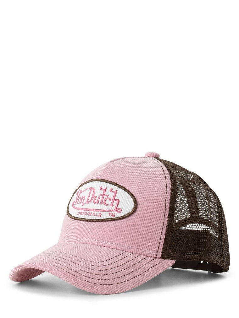 Von Dutch - Damska czapka z daszkiem  Trucker Boston, brązowy|różowy