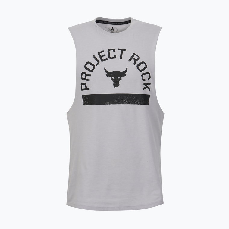 Longsleeve treningowy męski Under Armour Project Rock Payoff Graphic mod gray medium heather/black