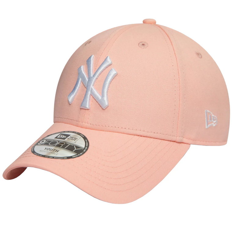 New Era 9FORTY League New York Yankees Kids Cap 12745558, Dla dziewczynki, Różowe, czapki z daszkiem, bawełna, rozmiar: YOUTH