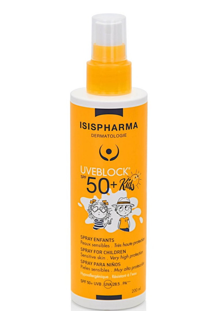 Isispharma Uveblock SPF50+ - Spray dla dzieci bardzo wysoka ochrona  200ml