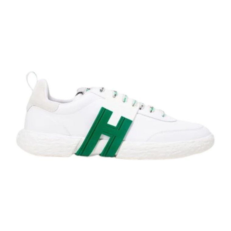 Białe płaskie buty w stylu Hogan-3R Hogan