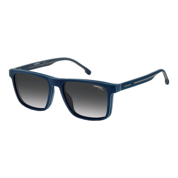 Matowe Niebiesko-Szare Okulary Przeciwsłoneczne Carrera