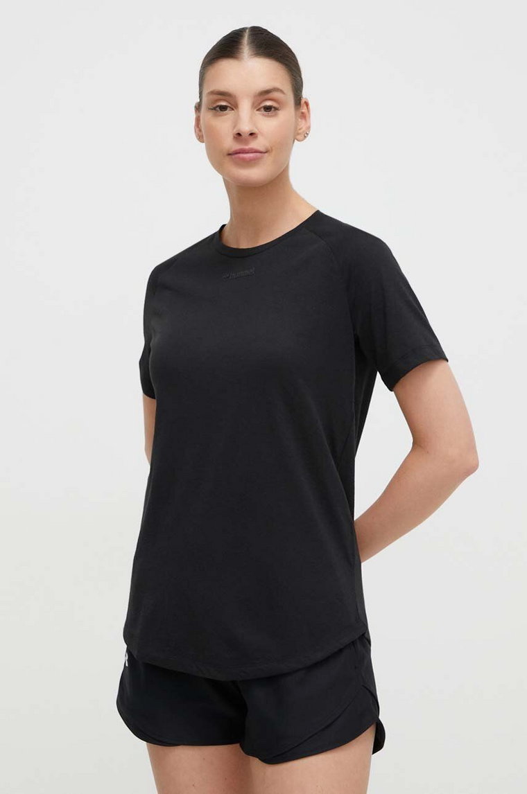 Hummel t-shirt treningowy hmlMT VANJA T-SHIRT kolor czarny 214243