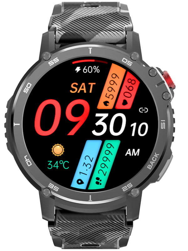 Smartwatch Męski Rubicon Rncf08 Czarny