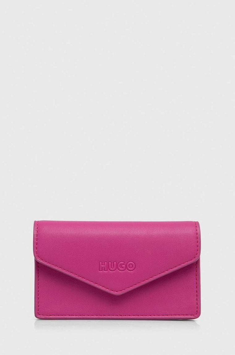 HUGO portfel damski kolor różowy 50512050