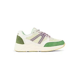 Biało-zielone sneakersy oxmox - Damskie - Kolor: Zielone - Rozmiar: 41