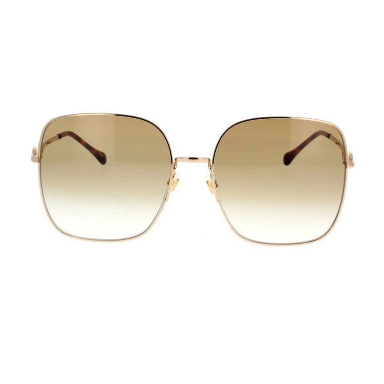 Stylowe okulary przeciwsłoneczne z kultowym zapięciem Gucci