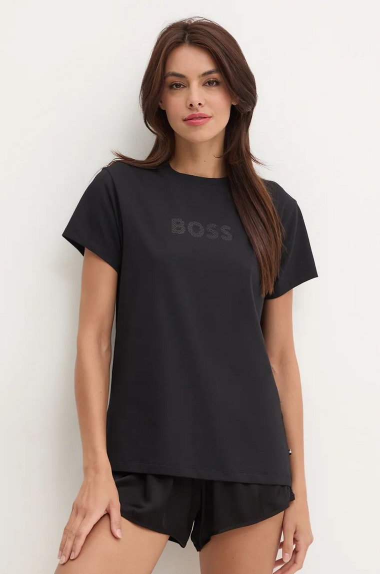 BOSS t-shirt lounge kolor czarny 50527303