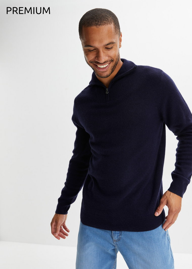 Sweter wełniany z domieszką materiału Good Cashmere Standard, ze stójką