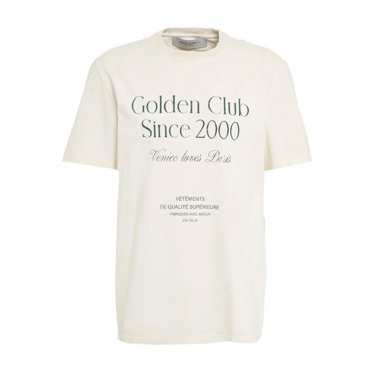 Beżowe T-shirty & Pola Ss24 Golden Goose