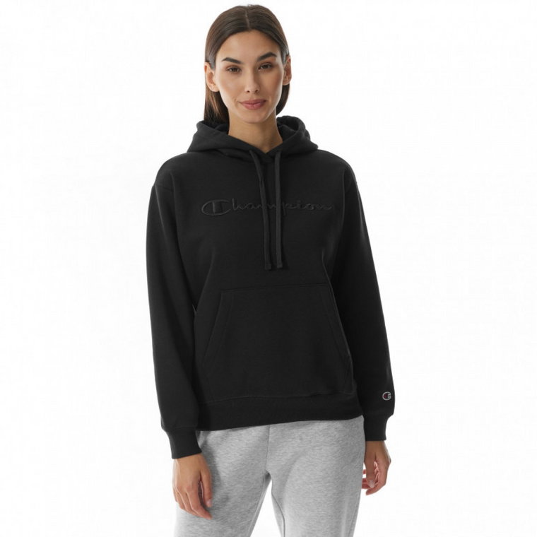 Damska bluza dresowa nierozpinana z kapturem Champion Rochester Hooded Sweatshirt - czarna