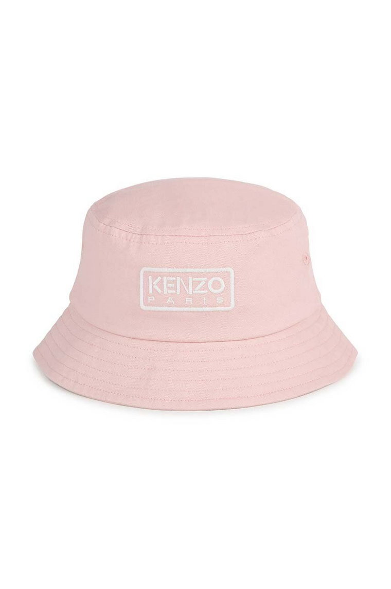 Kenzo Kids kapelusz bawełniany niemowlęcy kolor różowy bawełniany