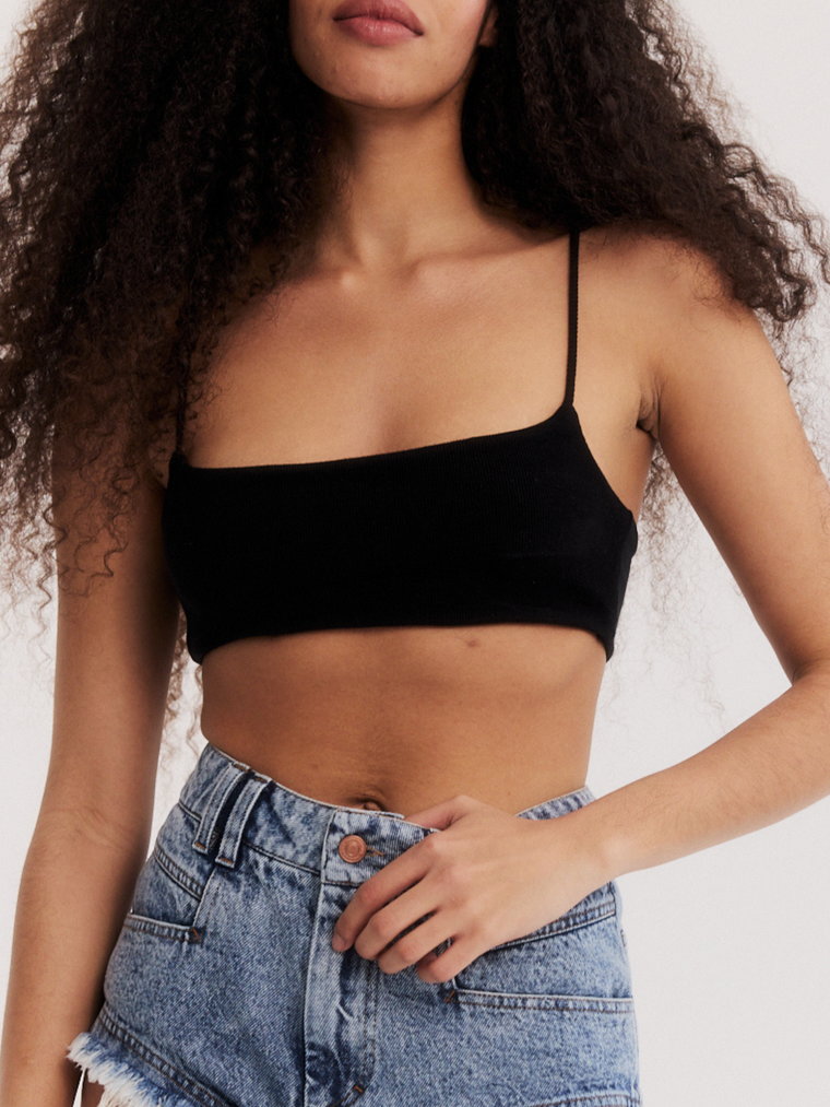 TOP BRALETTE BLACK