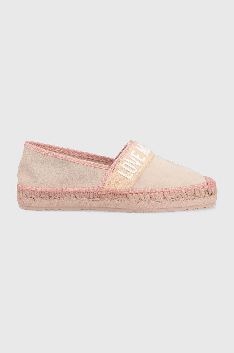 Love Moschino espadryle kolor różowy JA10482G0GIG0600