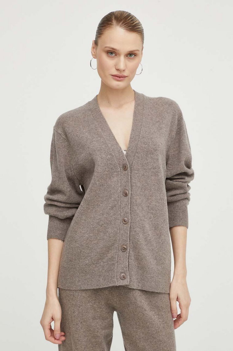 Samsoe Samsoe sweter wełniany SACHARLOTTE damski kolor szary F10000020