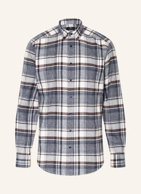 Strokesman's Koszula Flanelowa Modern Fit blau