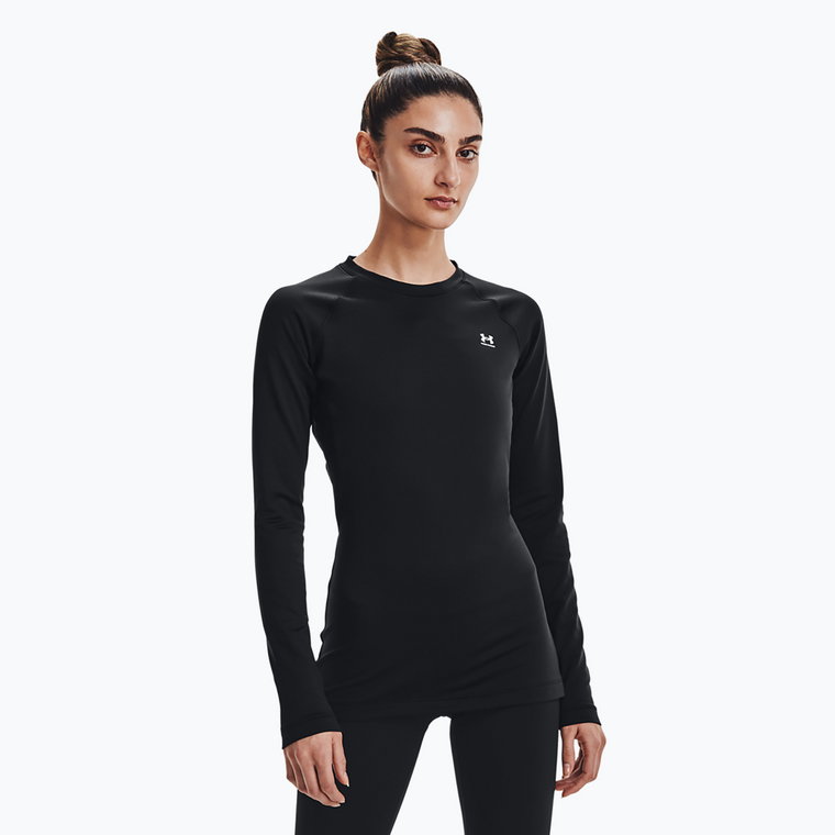 Longsleeve damski Under Armour Authentics CG Crew black/white