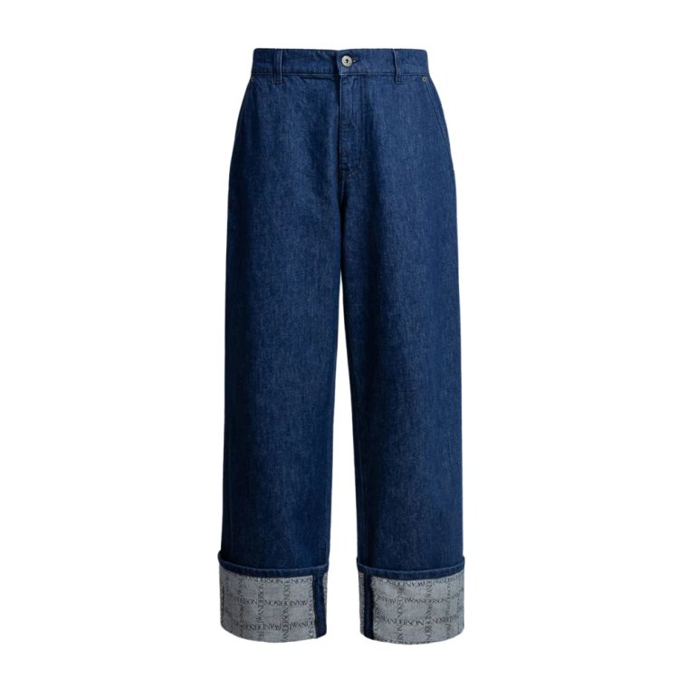 Niebieskie Jeansy z Logo JW Anderson