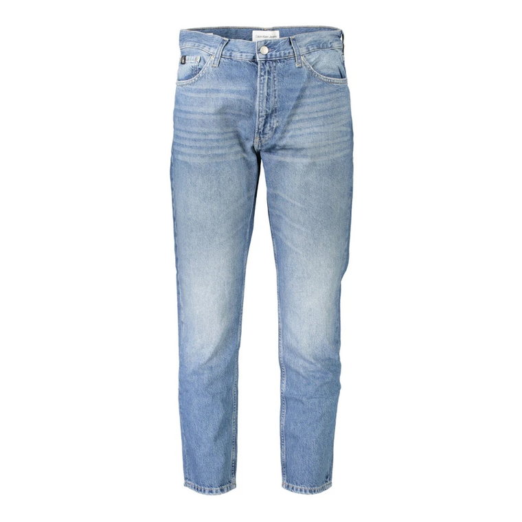 Niebieskie Jeansy dla Mężczyzn Calvin Klein